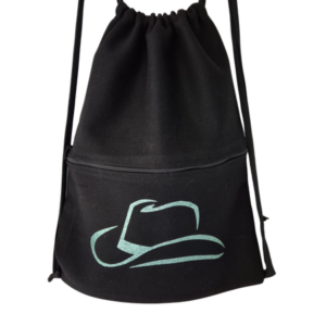 Mochila Negra Barret Turquesa