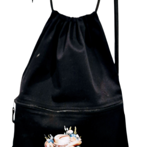 Mochila Negra Boots Turquesa
