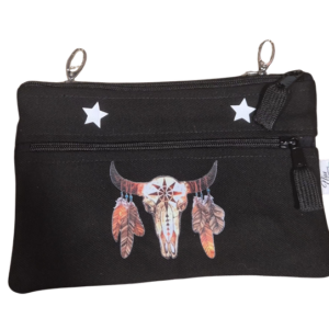 Riñonera Negra Toro Plumas